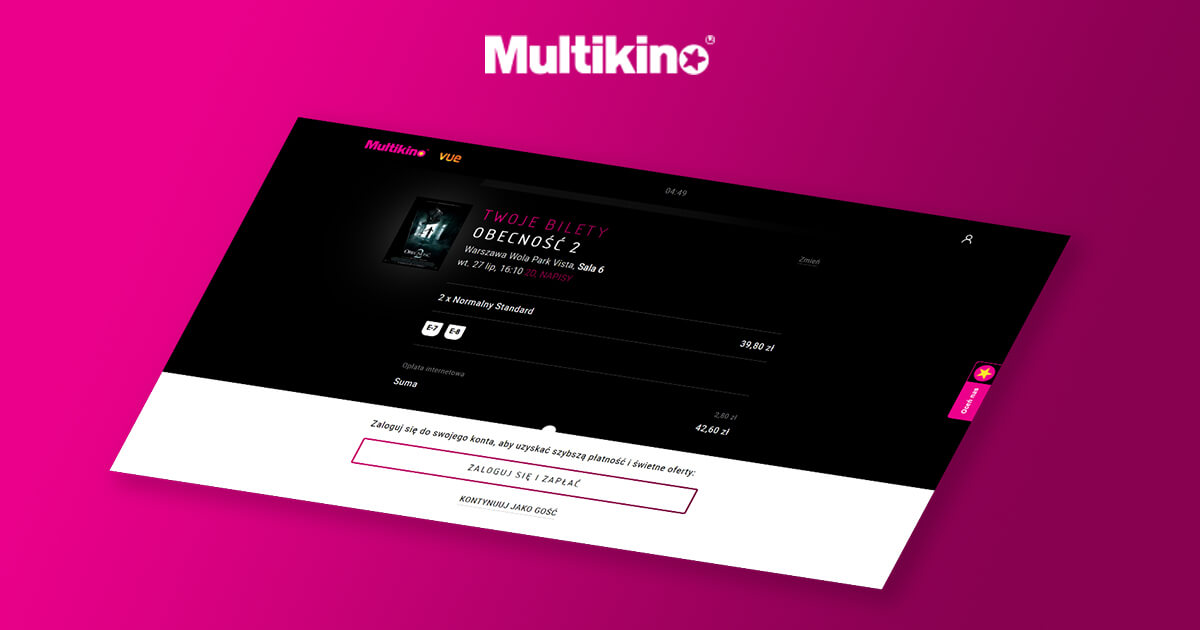 Multikino – zmiany w procesie zakupowym
